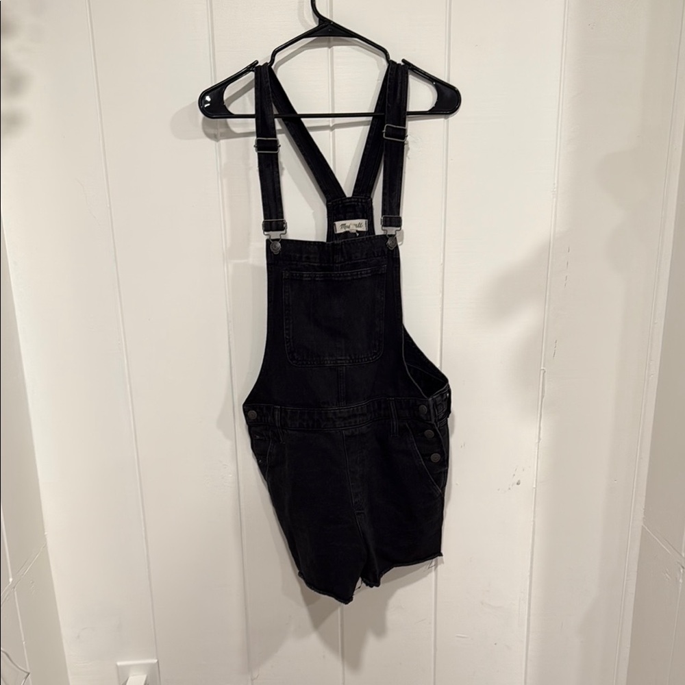 Madewell Charcoal Denim Overalls